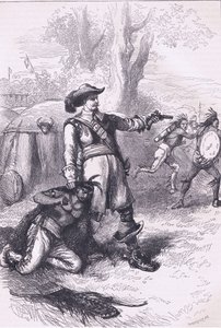 Coronel Atherton e os índios 1661, ilustração de Cassell