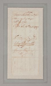Convenção Constitucional: coleção de cartas e documentos assinados por 54 dos 55 delegados à histórica Convenção de 1787 (caneta e tinta no papel) (ver também 2561290-92) de American School