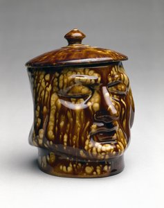 Frasco coberto, c. 1850 (faiança) de American School