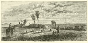 Crest of Pine Mountain, onde caiu o General Polk, junho de 1864 de American School
