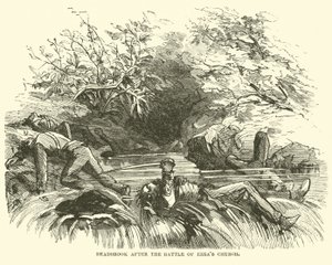 Deadbrook depois da Batalha de Ezras Church, em agosto de 1864 de American School