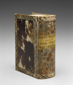 Morte do Major Ringgold, c. 1846-1848 (papel e verre-églomisé) de American School