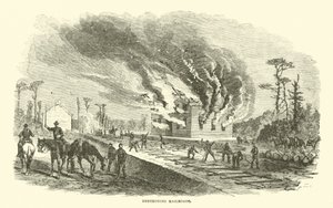 Destruindo as ferrovias, abril de 1863 de American School