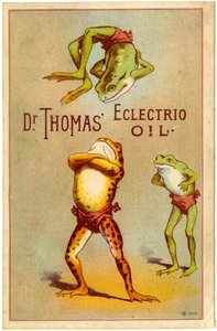 Dr. Thomas "Eclectric Oil! [Cartão comercial], c.1880-1910 de American School