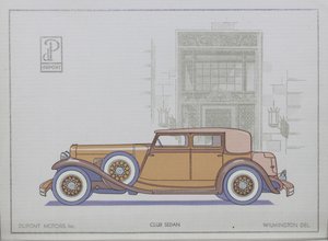 DuPont Motor Cars: Club Sedan, 1921 de American School
