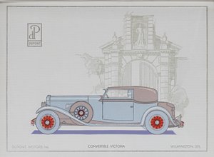 DuPont Motor Cars: conversível Victoria, 1921 de American School
