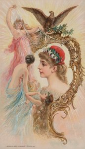 Águia e ninfas, 1892 de American School