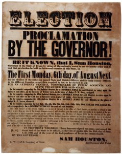 Proclamação Eleitoral pelo Governador! (eleições antes da Guerra Civil), 15 de junho de 1860