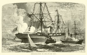 Embarque na Baía de Delaware de American School