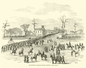 Entrando em Blackville, Carolina do Sul, janeiro de 1865 de American School
