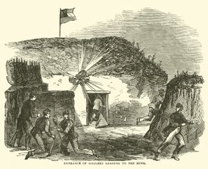 Entrada da galeria que leva à mina, junho de 1863 de American School