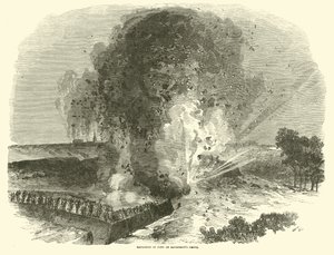 Explosão do forte na frente de McPhersons, junho de 1863 de American School