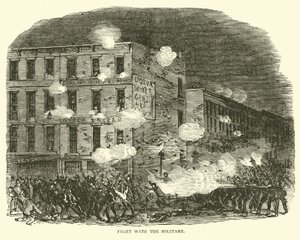 Lute com os militares, julho de 1863 de American School