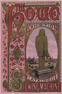 Capa do Catálogo de Exposições da Máquina de Costura Howe, 1876 de American School