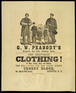 Casa de roupas GW Peabodys Kingston One Price de American School