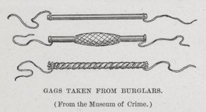 Mordaças tiradas de assaltantes (litho) de American School