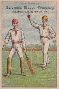 Jogo de cricket (chromolitho) de American School