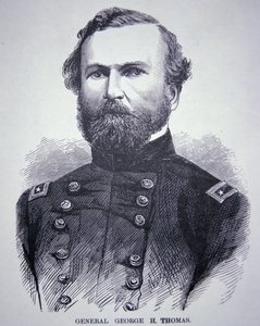 General George H. Thomas (1816-70) (gravura) de American School