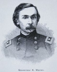 General Governor Kemble Warren (1830-82) (gravura) de American School