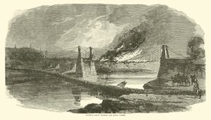 General Logan cruzando o Bayou Pierre, em maio de 1863 de American School