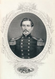 General Pierre Gustave Toutant Beauregard, de "A História dos Estados Unidos", vol. II, de Charles Mackay de American School
