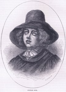 George Fox 1651, ilustração da história de Cassells do bar dos Estados Unidos. por Petter & Galpin c.1890 de American School