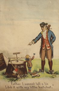 George Washington confessando a seu pai de American School