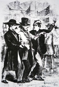 Embebedar um eleitor para influenciar o seu voto na eleição de 1864 (gravação) de American School