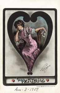 Garota considerando as atrações relativas de seus amantes (cor litho) de American School