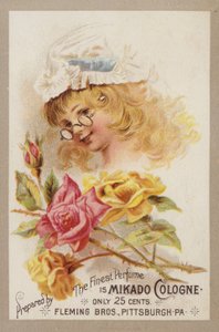 Menina, em, chapéu esfregão, desgastar, óculos de American School