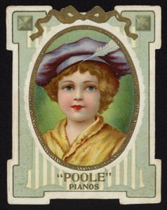 Menina, desgastar, chapéu, com, pena de American School