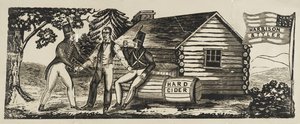 Emblema da campanha "Harrison & Tyler". de American School