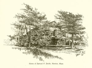 Lar de Samuel F. Smith, Newton, Massachusetts de American School
