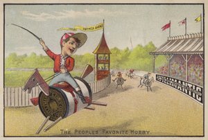 Corrida de cavalos em bobinas de algodão de American School