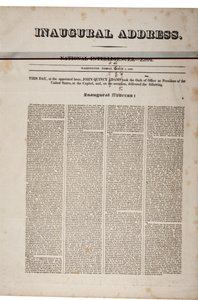 Discurso inaugural de John Quincy Adams, 4 de março de 1825 (ver também GLC 696060) de American School