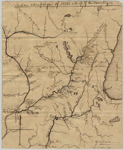 Campanha Indiana de 1832: Mapa do País, 1832