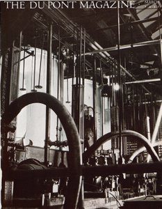 Planta industrial, capa da revista DuPont, março de 1931 de American School