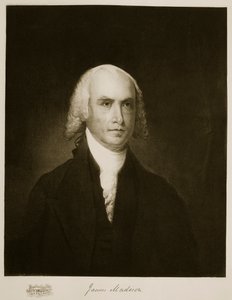 James Madison, 4º Presidente dos Estados Unidos da América, pub. 1901 (fotogravura) de American School