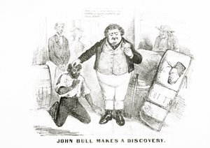 John Bull Faz uma Descoberta (litho) de American School