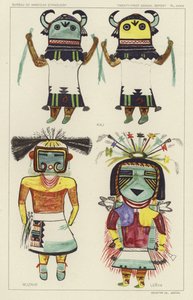 Kau, Muzribi, Lenya (litografia a cores) de American School