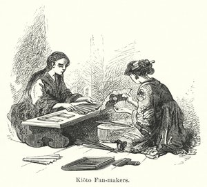 Kioto Fan-makers (gravura) de American School