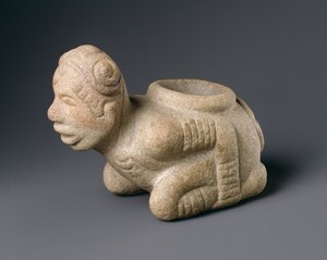 Ajoelhamento Prisoner Effigy Pipe, do Mississippi de American School