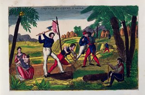 Rótulo para Campo de Líquido, c.1830 de American School