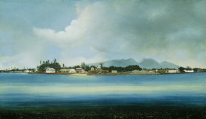 Lahina, Maui, Ilhas Havaianas (óleo sobre tela) de American School