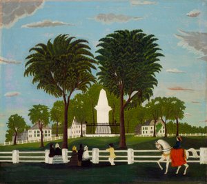 Monumento à Batalha de Lexington, c.1830 de American School