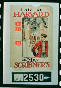 Life at Harvard, cartaz publicitário da edição de maio da Revista Scribners