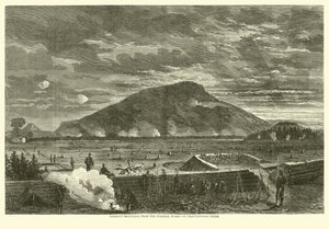 Lookout Mountain, das obras federais em Chattanooga Creek, novembro de 1863 de American School