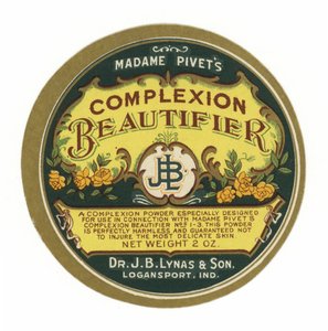 Madame Pivets Complexion Beautifier, etiqueta de American School