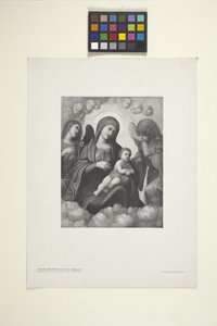A Virgem e a Criança em Glória (tinta) de American School