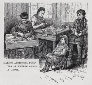 Fazer Flores Artificiais a Doze Cêntimos de Gross (litho) de American School